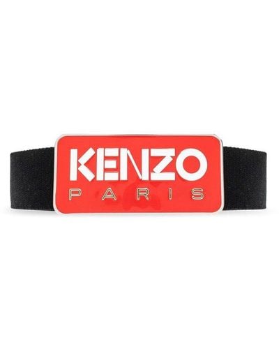KENZO Belt With Logo - Red