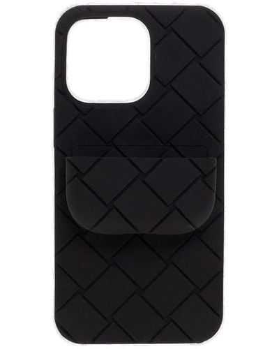 Bottega Veneta Iphone 13 Pro Case With Airpods Holder, - Black