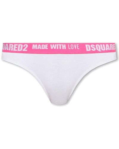 DSquared² Bra With Logo - Pink