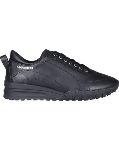 DSquared² Round-toe Low-top Sneakers - Black