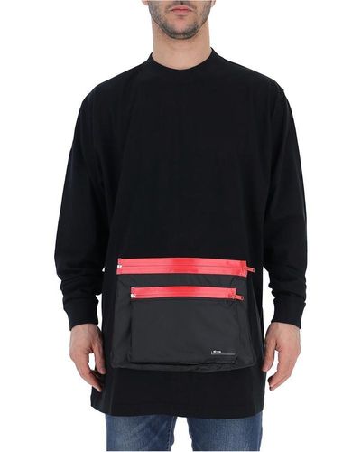 Marcelo Burlon Front Pocket Sweater - Black