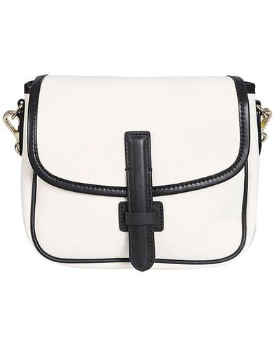 Weekend by Maxmara Foldover Top Small Shoulder Bag - White
