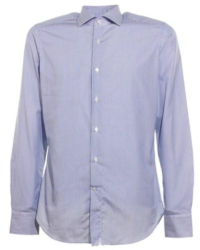 BRANCACCIO Long-sleeved Buttoned Shirt - Purple