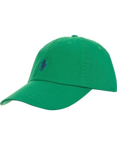 Polo Ralph Lauren Green Cotton Hat With Logo