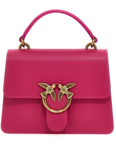 Pinko Love One Fold-over Tote Bag - Pink