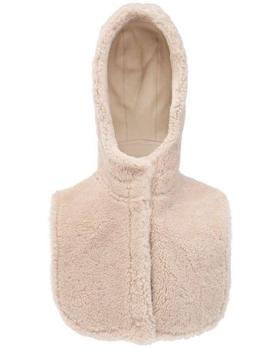 Yves Salomon Reversible Hood, - Natural