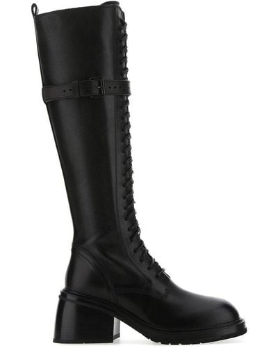 Ann Demeulemeester Heike Lace-up Boots - Black