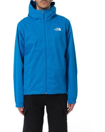 The North Face Quest Logo Printed Hooded Jacket - Blue