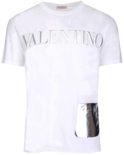 Valentino Garavani High-shine Logo T-shirt - White