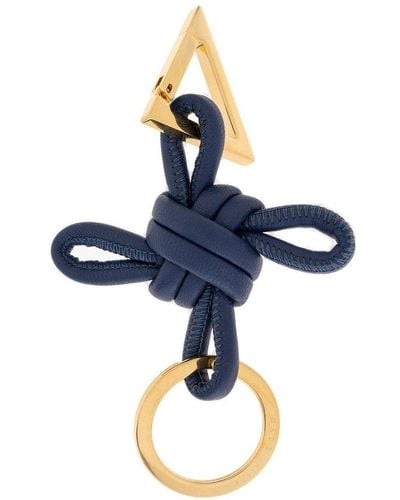 Bottega Veneta Keyring 473680-5718 Bag Charms With Mini Coin Pouch Pink and  Blue