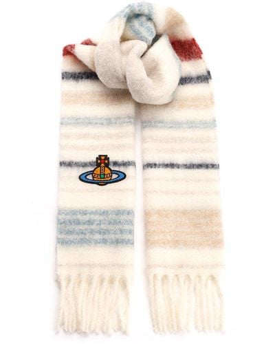 Vivienne Westwood Chunky Striped Scarf - Natural