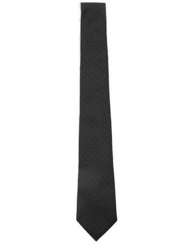 Saint Laurent Dotted Tie - Black