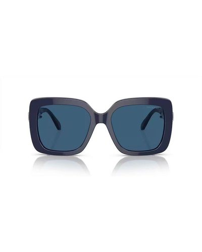 Swarovski Square Frame Sunglasses - Blue