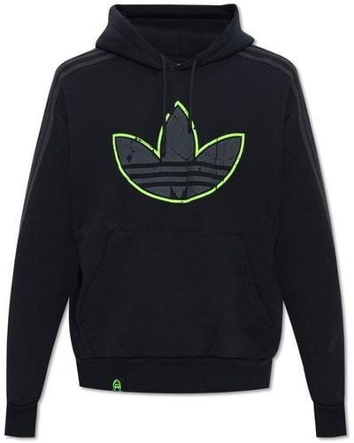 adidas Originals Youth Of Paris Drawstring Hoodie - Blue