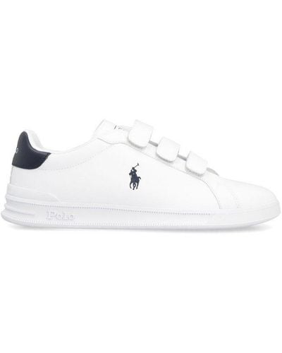 Polo Ralph Lauren Pony Embroidered Low-top Trainers - White