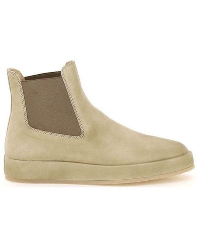 Fear Of God Leather Chelsea Boots - Natural