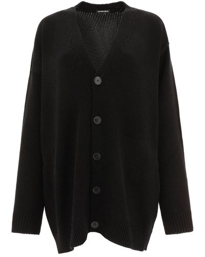 Ann Demeulemeester Ada Asymmetric Cardigan - Black