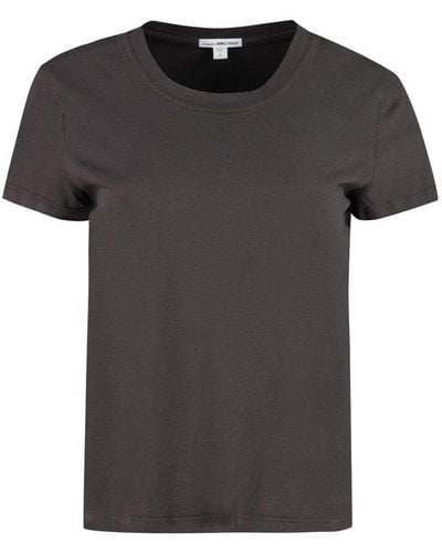 James Perse Cotton Crew-neck T-shirt - Black