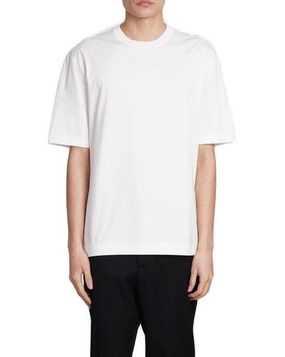 Zegna Short-sleeved Crewneck T-shirt - White