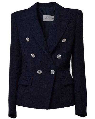 Alexandre Vauthier Double Breasted Tailored Blazer - Blue