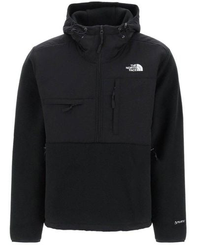 The North Face Logo Patch Zip-up Hooodie - Black