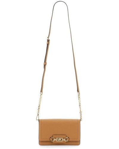 MICHAEL Michael Kors Heather Strapped Extra-small Crossbody Bag - White