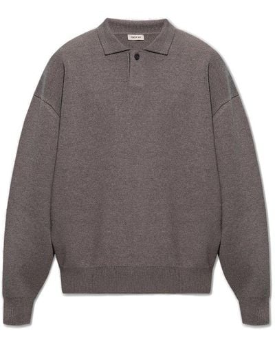 Fear Of God Loose Fit Knitted Sweater - Grey