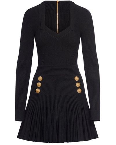 Balmain Mini Dresses - Black