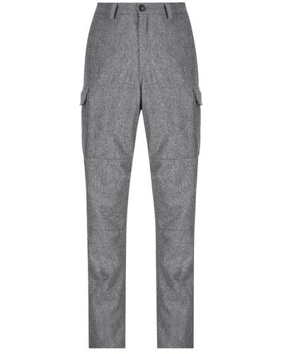 Brunello Cucinelli Straight Leg Cargo Pants - Grey