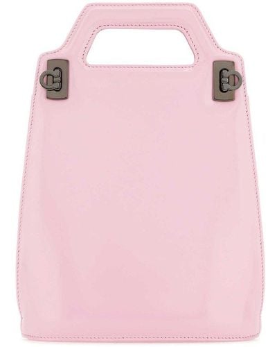 Ferragamo Wanda Mini Top Handle Bag - Pink