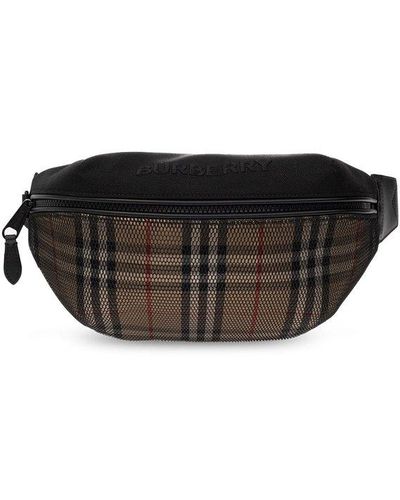 Burberry Men's Vintage Check Nylon Belt Bag/Fanny Pack