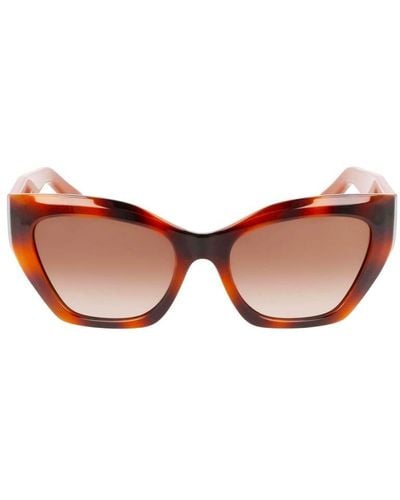 Ferragamo Square Frame Sunglasses - Black