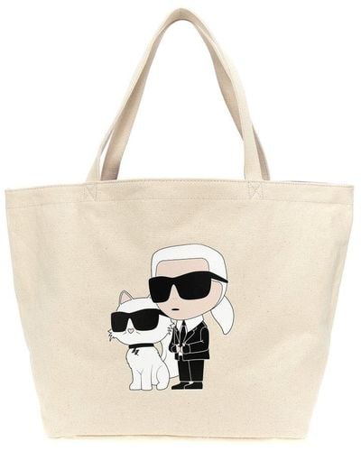 Karl Lagerfeld K/ikonik Tote Bag - Natural