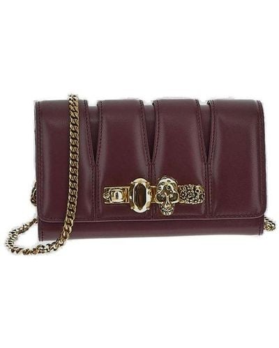 Purple Alexander McQueen Clutches and evening bags for Women | Lyst