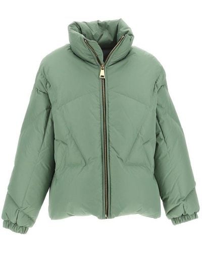 Khrisjoy Quilted Zip-up Puffer Jacket - Green