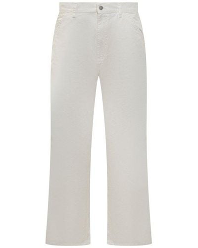 Carhartt Cotton Logo Trousers - Grey