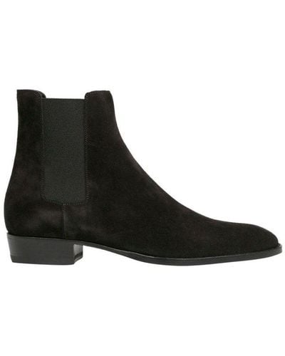 Saint Laurent Wyatt Chelsea Boots - Black