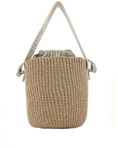 Chloé Small Woody Basket Bag - Natural