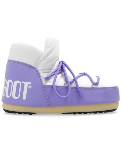 Moon Boot Two-tone Snow Boots - Purple