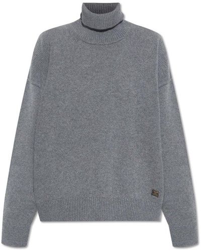 DSquared² Wool Turtleneck Sweater - Gray