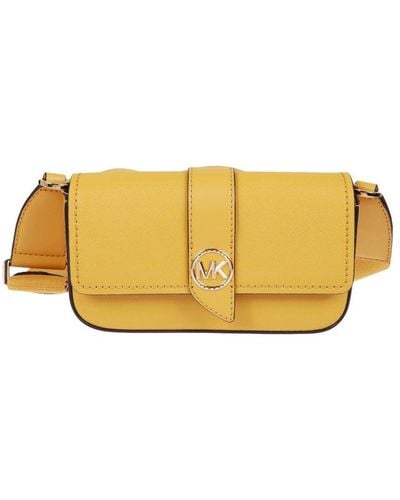 MICHAEL Michael Kors Greenwich Fold-over Extra-small Crossbody Bag - Yellow