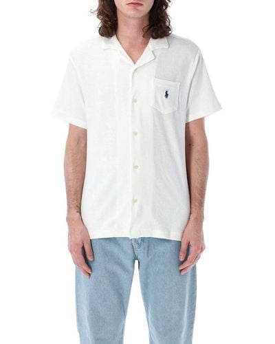 Polo Ralph Lauren Polo Pony-embroidered Short-sleeved Shirt - White