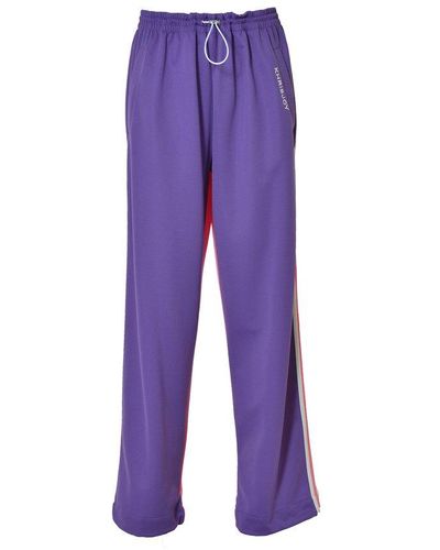 Khrisjoy Panelled Drawstring Trousers - Purple