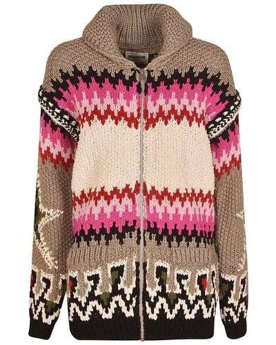 Zadig & Voltaire Zelly Jaquard Zipped Cardigan - Multicolor
