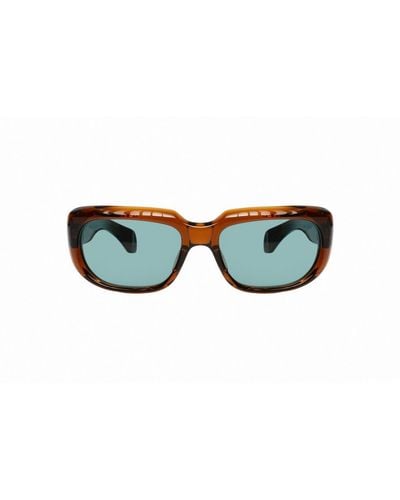 Jacques Marie Mage Rectangular Frame Sunglasses - Multicolour