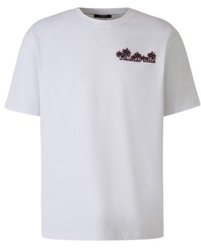 Balmain Club Logo Printed T-shirt - White