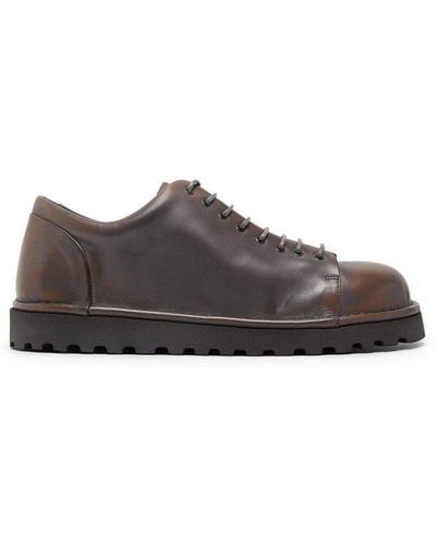 Marsèll Pallottola Pomice Derby Lace-up Shoes - Brown