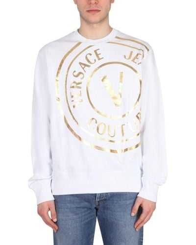 Versace Sweatshirt With Logo Print - Multicolor