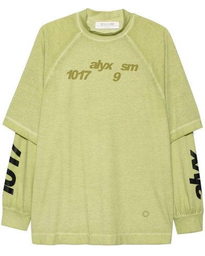 1017 ALYX 9SM Double Sleeved Crewneck T-shirt - Green