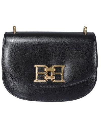Bally Baily B-chain Signature Mini Shoulder Bag - Black